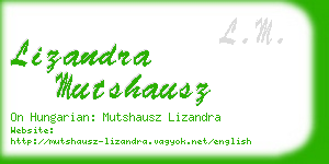 lizandra mutshausz business card
